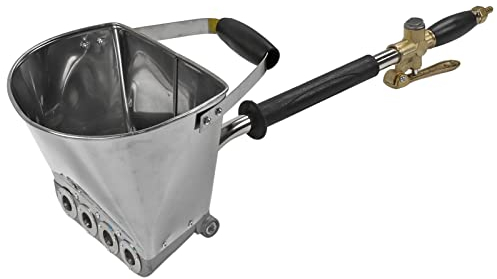 Pistola a Spruzzo Spruzzatore di Mortaio, 4 Jet Spruzzatore di Calcestruzzo Pistola Pneumatica per Cemento, Spruzzatore Automatico per Calcestruzzo con Tramoggia D'Aria per Dipingere Pareti O Soffit