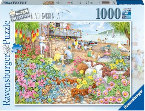Ravensburger Puzzle 17479 - Cosy Café No.1, Beach Garden Café - 1000 Teile Puzzle für Kinder und Erwachsene ab 14 Jahren