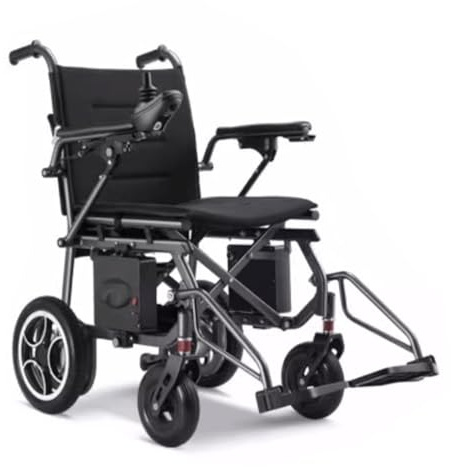KRILLIQ Silla de Ruedas eléctrica Concisa, vehículos de Movilidad para Personas Mayores, Silla de Ruedas motorizada fácil de Transportar para Viajes al Aire Libre