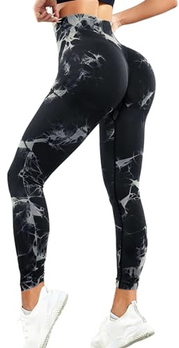 Getervb Leggings Anticeluliticos Mujer Push Up Mayas Deportivas Cintura Alta Elástico Pantalones Opaco Scrunch Butt Leggings para Yoga Running Fitness