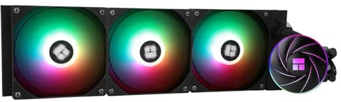 Thermalright Aqua Elite 360 ARGB CPU Water Cooler, with 3 PWM Fans, 1550RPM Speed,for AMD/AM4/AM5, Intel LGA1851/1150/1151/1155/1156/1200/2011/ 1700