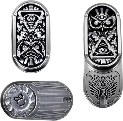 OBEST Fidget Slider Spielzeug, Fidget Slider Eule, EDC Metall Spinner für Erwachsene, sensorisches Spielzeug für Autismus und ADHS, Erwachsene Eule Toy