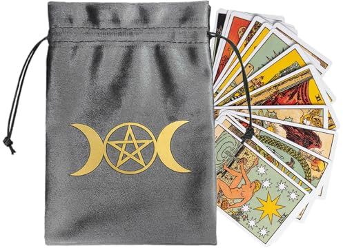 Väska för tarotkort, liten spelkortspåse – förvaringsväska i sammet, tärningssmycken organiseringspåse, tarotkorthållare väska för barn vuxna, Ztd13, Refer to description, Unisex
