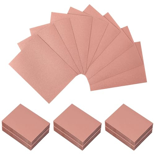 Homgaty 300 Pcs Standard Card Sleeves, Clear Deck Protectors Card Protector Sleeves Trading Card,Magic (Rose Gold)