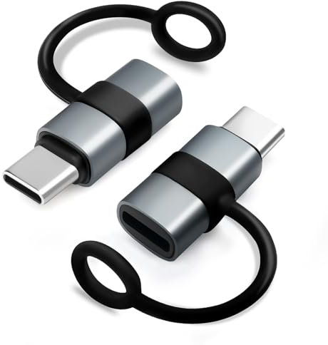 leizhan 30W Adaptador Lightning Hembra a USB-C Macho (2 Pack), Adaptador Lightning a USB C, Adaptador de Transferencia de Datos para iPhone Serie 16 y 15, Smartphones, Ordenadores, No para Audio