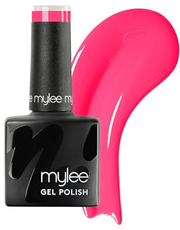 Mylee Gel Nail Polish 8ml [Dragon Fruit] - UV/LED Soak-Off Nail Art Manicure Pedicure for Professional, Salon & Home Use [Neon Range] - Long Lasting & Easy to Apply