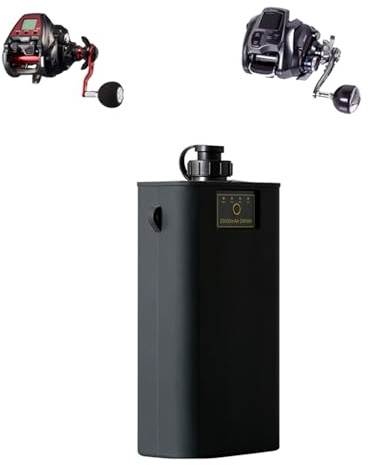 HJGHY Batteria per verricello Elettrico da 14,8 V, 10000 mAh, 20000 mAh, Mulinello da Pesca Elettrico, mulinelli da Pesca in Mare al Litio, Batteria Ricaricabile al Litio,14.8v 20000mah