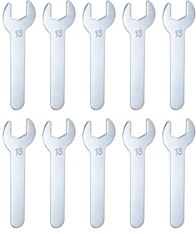 QUARKZMAN 10 Pezzi Chiave a Bocca Aperta Chiave a Bocca Aperta 13X87X2mm Metrica a Forma di U Singola Chiave a Bocca Aperta Super Sottile Testa Piana Chiave a Bocca Aperta Zincatura