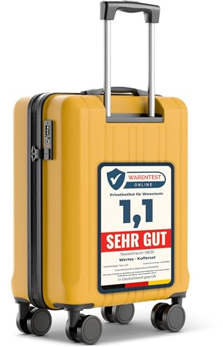 Wertes Handgepäck Koffer 55x40x20cm - 36L - TSA Schloss - Kabinenkoffer mit Dopperollen, Reisekoffer, Handgepäck Trolley