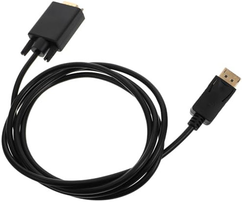 DIYEAH 1.8m Línea De Conversión Vga Adaptador Displayport para Monitor De Pc Cable Vga para Uso Oficina o Hogar Que Garantiza Una Salida De Video De Alta Definición