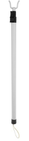 MOTHNUR Teleskop Kleiderstange Ausziehbare Wäscheleine Pole Mit Haken Für Kleiderschrank Und Balkon Platzsparende Aufhänghilfe Für Kleidung 1 Stück 125.00 X 4.00 X 2.50 cm