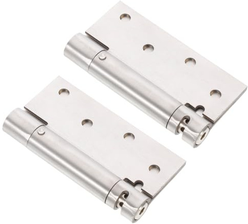 Toddmomy 2 pièces Charnières Inox à Ressort Charnières de Porte Auto-fermantes Réglables pour Portes Battantes Durables et Polyvalentes