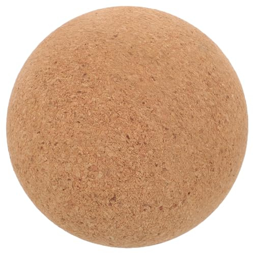BRIGHTFUFU Mehrzweck Massageball aus Kork mit Glatter Oberfläche Praktisches Rückenmassagegerät für Einfache Selbstmassage im Büro und Fitnessstudio