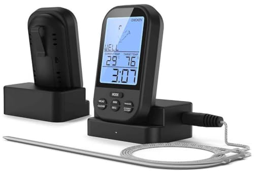 Zanthicia Thermomètre à viande pour barbecue, outil de cuisine, température de cuisson, sonde en acier inoxydable, four à gril, équipement ménager pour aliments