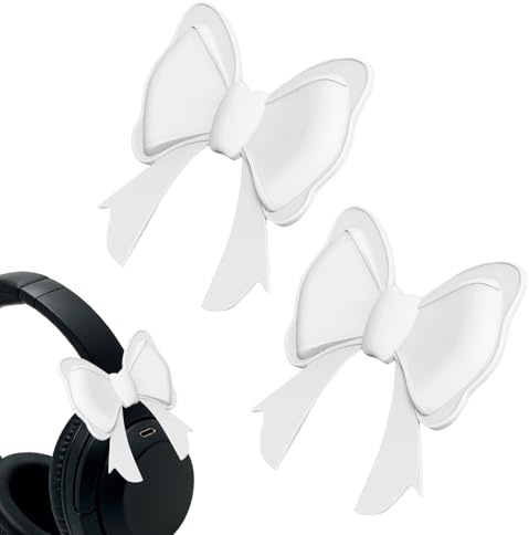 Accesorios de fijación para auriculares, bonito agarre elástico antideslizante, accesorio de silicona para auriculares, para estudiantes universitarios, mujeres, niñas, adolescentes, juegos, trabajo