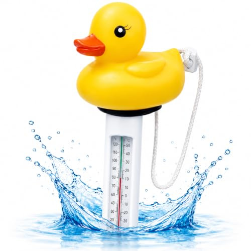 Flytande termometer poolvattenteometer för exakt mätning (anka)