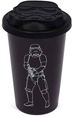 ThumbsUp! Original Stormtrooper-Keramiktasse mit Deckel (sw)