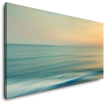 Meer und Himmel 120x 60cm Panorama Leinwand Bild XXL Format Wandbilder Wohnzimmer Wohnung Deko Kunstdrucke