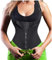 Gotoly Damen Unterbrust Korsett Figurformend Bauchweg Body Shape Tank-Top Stark Formend Körperformer Mieder Verstellbar Oberteil Shapewear (XL, Schwarz)