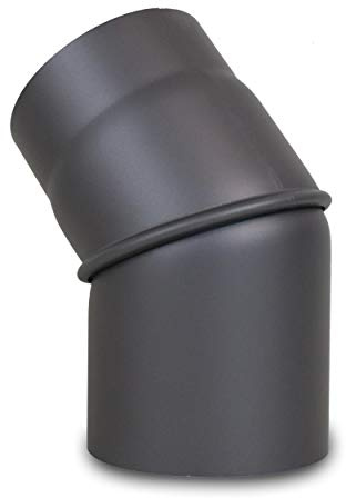 LANZZAS Ofenrohr Bogen 0-45° Grad verstellbar, im Durchmesser, DN Ø 150 mm, Farbe: gussgrau - weitere Rohre aus unserem Sortiment, finden Sie hier.