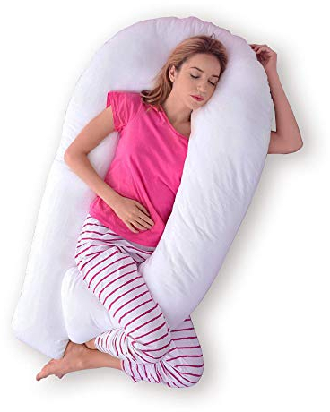 Air Comfort Soft Touch Ganzkörper-Schwangerschaftskissen – U-Form Still- und orthopädisches Boomerang-Kissen – Arme, Beine, Bauch und Rückenstütze für schwangere Frauen