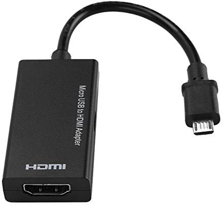 Bewinner Adaptador Micro USB a HDMI Adaptador de Teléfono de Android a HD TV - Súper Alta Resolución de Hasta 1080P y Sonido Estéreo de 8 Canales -Transmisión de Señal Estable, Amplia Compatibilidad