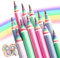 Hanffero Regenbogen Bleistifte Zeichnung Schreiben Bleistift, Recycelbares Papier, Vorgespitzt, Für Schule und Büro - Härtegrad HB - 12 Stück
