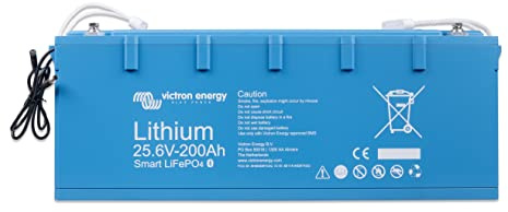 Victron Energy Smart 25.6-Voltios 200Ah Batería de Litio LiFePO4