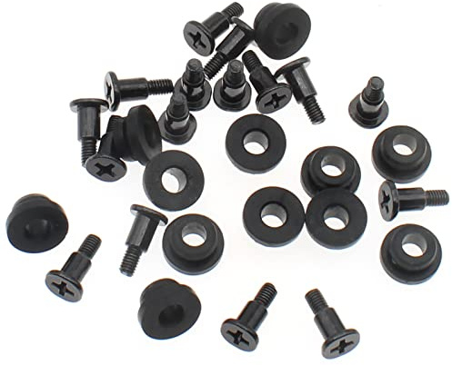 FDXGYH 12 Pcs Hard Disk Drive Screws and Shock Absorption Rubber Washer Kit for 3.5 inch HDD PC Hard Disk Drive Mounting Accessories