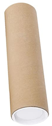 Harilla Posterrohre für den Versand mit Endkappe, Innendurchmesser 6 cm, rund, große Verpackung, Schutzrohr, Versandrohr für Gemälde, Rollen, Blaupausen, 40CM