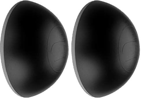 cyclingcolors 2x fermaporta adesivo paracolpi per maniglia nero 31mm proteggi muro protezione universale