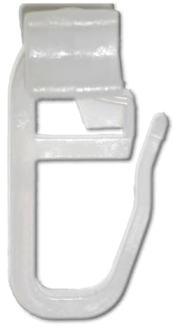 ROLLGUT 100 X-Gleiter für 6mm Innenlaufbreite, mit Faltenleghaken. Faltengleiter für Alu Gardinenschienen