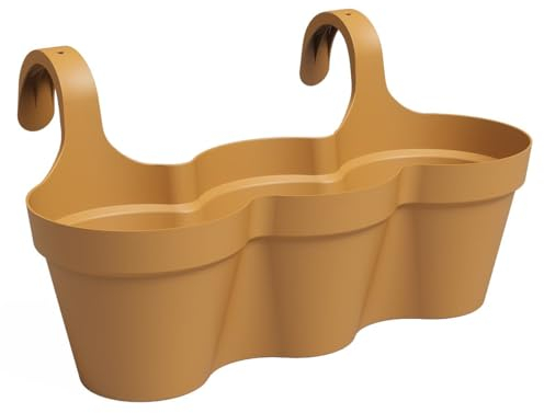 Artevasi© Capri Triple Balkonkasten Goldcurry 54 cm zum Einhängen - Kunststoff