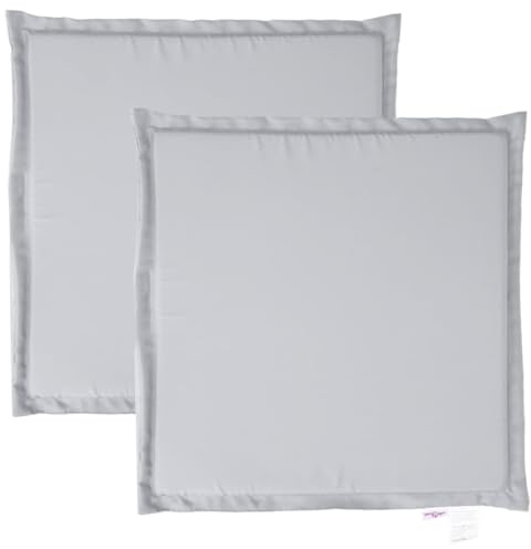 vidaXL Imbottitura per Seduta Giardino 2pz Grigio Chiaro 45x45x2 cm
