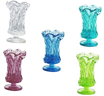 Parliky 5stücke Miniatur Blumentopf Aus Harz Kleine Landschaft Dekor Blumentopf Verzierungen Für Puppenhaus Zubehör Mini Haus Requisite Mit Leicht Und Tragbar Feine Verarbeitung Für Natürl