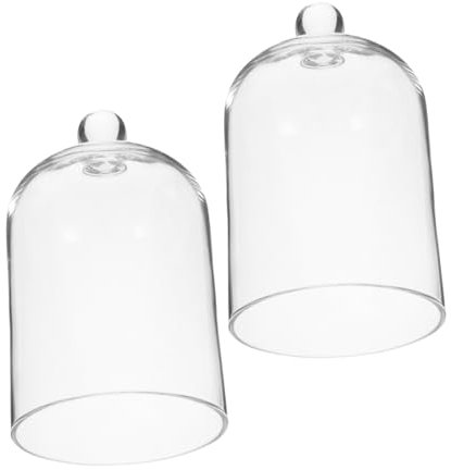 OFFSCH Hanging Flower Cover Glass Dome Preserved Flower Display Glass Cloche Aromatherapy Hood for Home