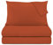 KASANOVA Set lenzuola matrimoniale in raso di cotone 100% - completo letto 4 Pezzi, morbido e traspirante, effetto seta (Ruggine)