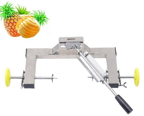 LHQYA Pelador De Piña, Pelador De Piña De Acero Inoxidable, Piña Grande Y Pequeña Se Puede Utilizar/Arco Disipable/Desplazamiento/Rango De Marco De 30-36 Cm, para Piña