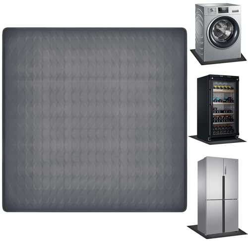 WYYFXY® Kühlschrankmatte Silikon, 60 × 60cm Tropfschale Kühlschrank Bodenschutz Silikon Antirutschmatte für Kühlschrank Waschmaschine Trockner (Grau)