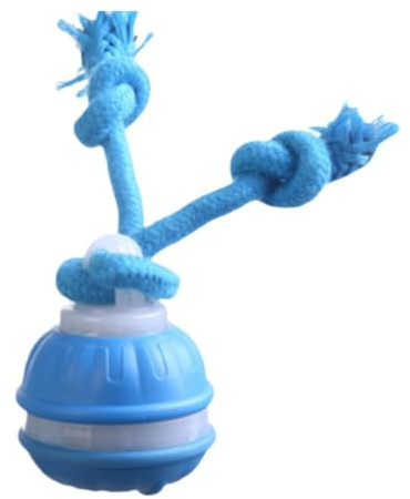 FewNvWa Boule de Teaser de Chat Portable pour Le Plaisir et l'exercice en Salle, Bleu