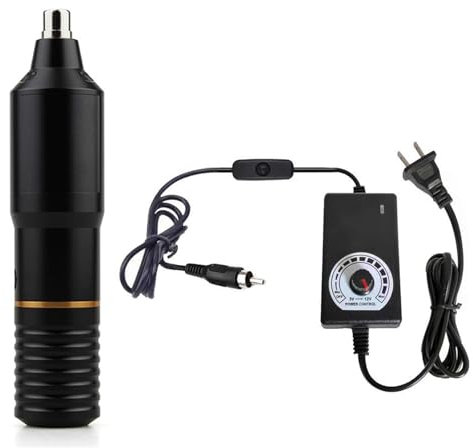 THYXGS Elektrische Stickmaschine Mit Nadelzug, Handstickmaschine Mit Einstellbarer Geschwindigkeit, Leicht Und Leise, Mit 8 Ersatznadelköpfen, Für Die Schnittmustererstellung Von Brautkleidern