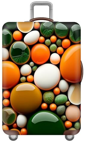 YJSZY Luggage Covers For Suitcases,Elastic Luggage Cover,Premium Elasticated Material,Anti-Scratch Travel Suitcase Cover,Small,Medium,Large,Extra Large,For Men,Teens,Children (Pebbles,XL(29-32inch))