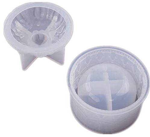 NIHENHAO Boîte de Rangement Moule en résine avec Bijoux Bonbons Pot Moule en Silicone Conteneur Résine époxy Moules en Silicone Silicone