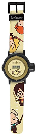 LEXiBOOK, The Smurfs, Adjustable Wristwatch with Digital Screen Featuring 20 projections from The Smurfs Universe, for Children, DMW050SF