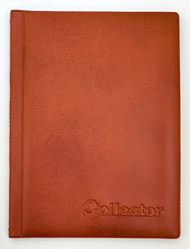 Álbum de Monedas para 108 Monedas de tamaño de Mezcla pequeño Medio Grande Carpeta DE Libro DE Monedas - Marrón