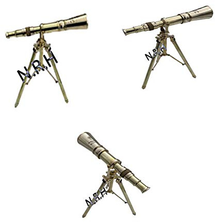 Nautical Replica Hub Antikes Messing-Teleskop mit Ständer, Vintage-Stil, schönes Geschenk, 25,4 cm