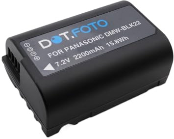 Dot.Foto DMW-BLK22 Premium 7.2v / 2200mAh Rechargeable Battery for Panasonic Lumix DC-S5, S5II, S5IIX, G9II, GH5II, GH6
