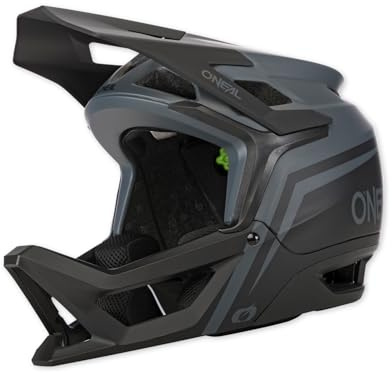 O'NEAL Transition Helm I Mountainbike Helm | Enduro MTB Downhill | Leichter und sportlicher Fahrradhelm Damen & Herren mit guter BelüftungI Grau Schwarz I Größe XS