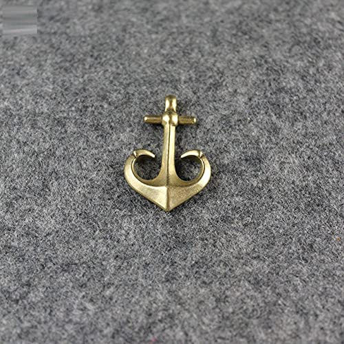 UDRJU Escultura Decorativa Ancla De Barco De Latón Retro, Pequeños Adornos, Estatua, Accesorios De Decoración del Hogar, Ancla