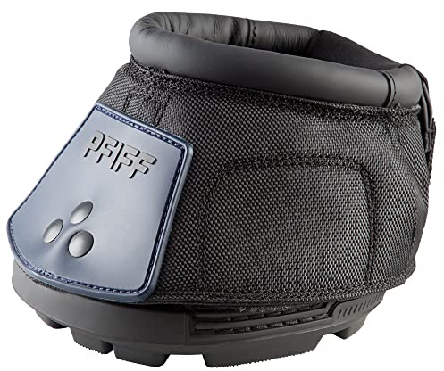 PFIFF 102855 Pferde Hufschuh Behandlungsschuh, 2 Stück, Schwarz-Blau Gr. 4